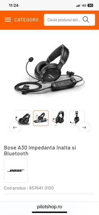 Casti Bose A30 Impedanta Înaltă și  luetooth