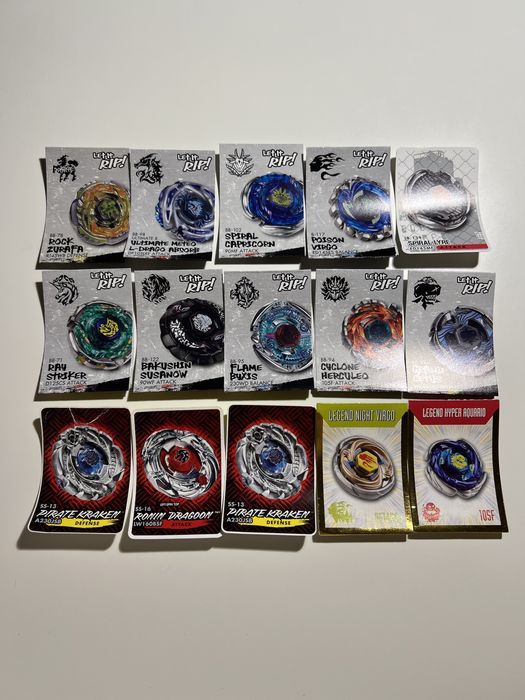 Beyblade, Бейблейд части и изтрелвачки
