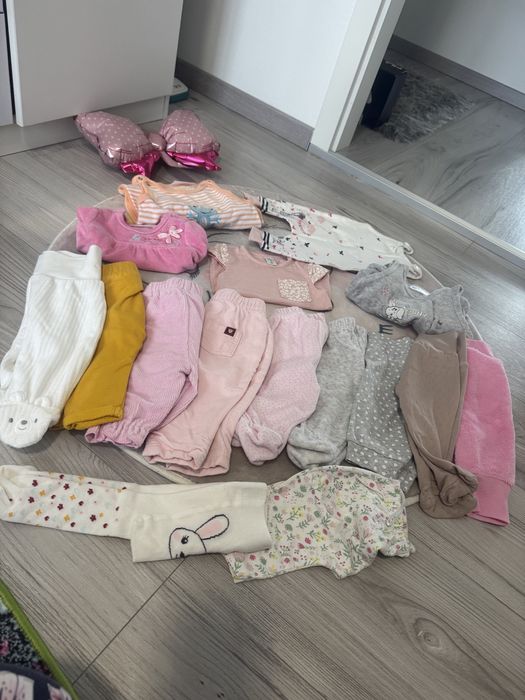 Lot haine fetiță bebeluș 50/56