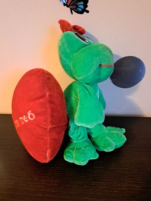 Плюшена играчка жаба със сърце - Луд съм по теб