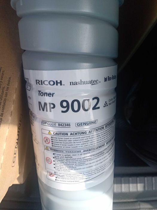 Продавам тонер за ricoh mp9002, шпула- 65€, 2бр