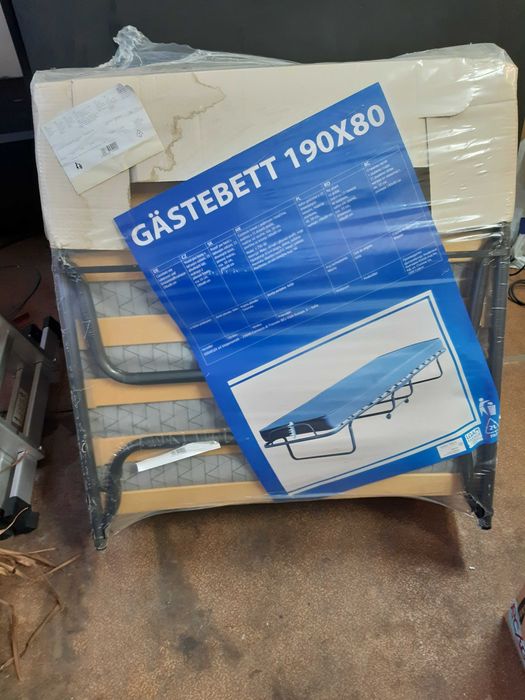 Pat pliabil, 190x80 cm, nou, sigilat