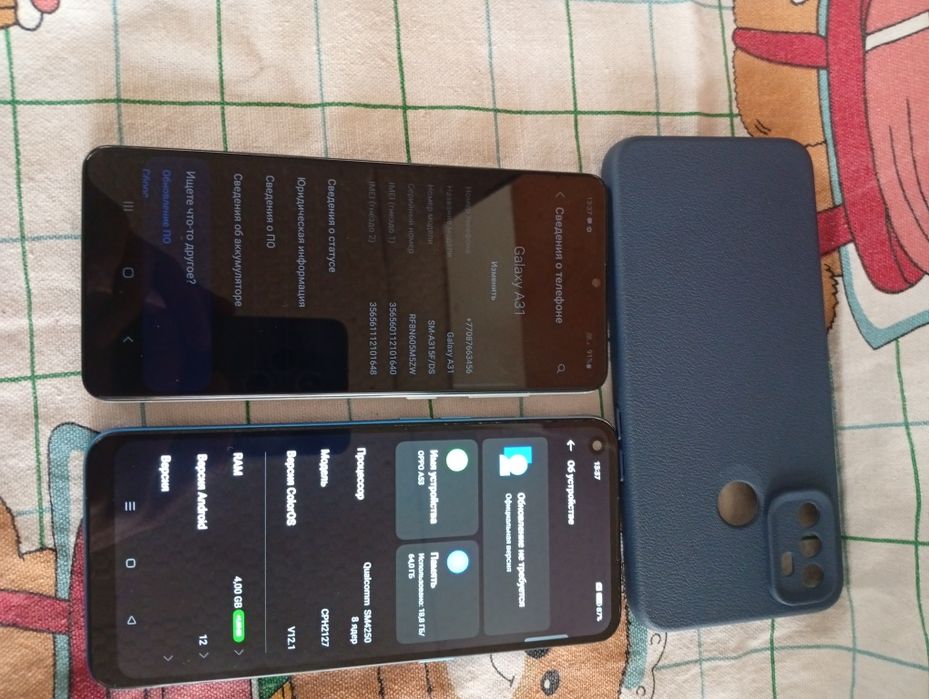 Продам 2 Телефона  Орро а53 и Самсунг а31