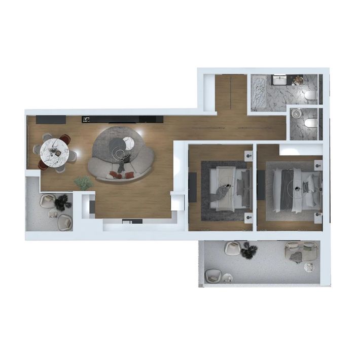 Apartamente 2 camere | Uptown Sebastian