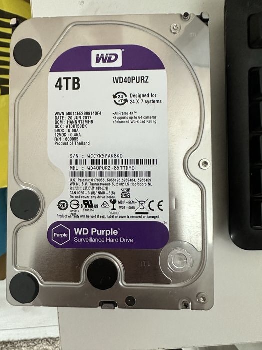Wd purple жесткий диск 4тб