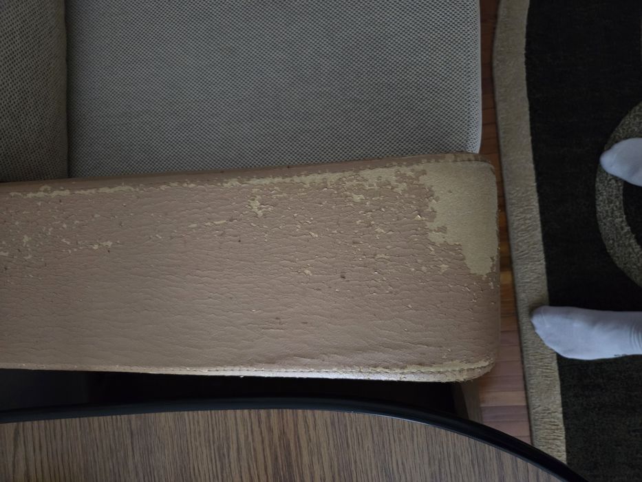 Vand canapea extensibila +lada depozitare impecabila + 2 fotolii