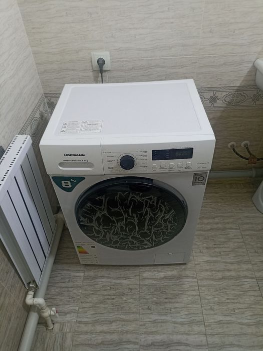 Стиральная машина Hofmann 8кг Inverter, Steam WM814SBWH1 - почти новая