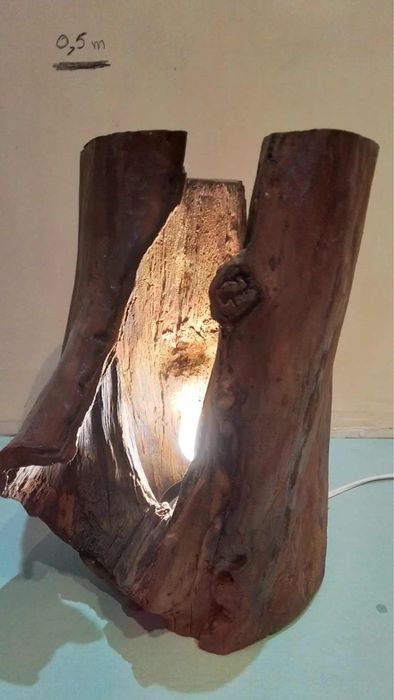 Lampa lemn handmade