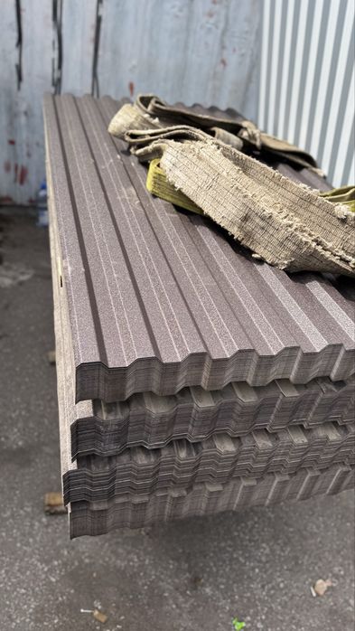 Профлист профнастил нс21 коричневый матовый