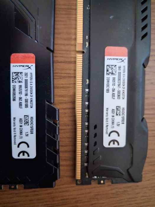 Ram ddr4 kingston fury 16 gb 2400 mhz CL 15
