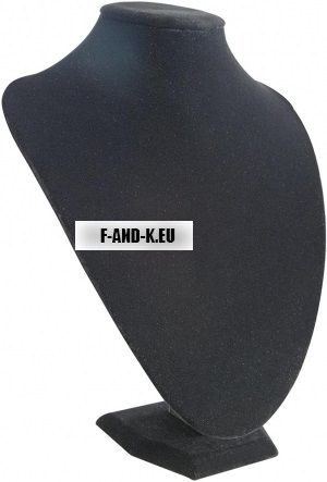 Бюстие за колие 26см черен велyр Размер:H 260 mm/Оборудване за магазин