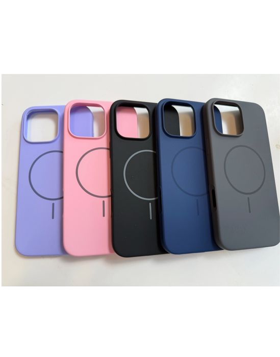 Iphone 15/16 17 PRO MAX PLUS AIR Husa Magsafe Soft Alcatara Inside