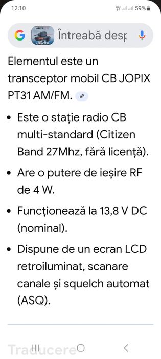 Vând statie emisie- receptie nouă, Jopix PT 31