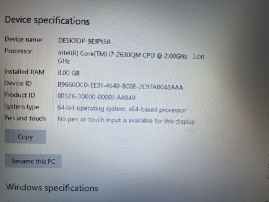 Laptop Asus G73s
