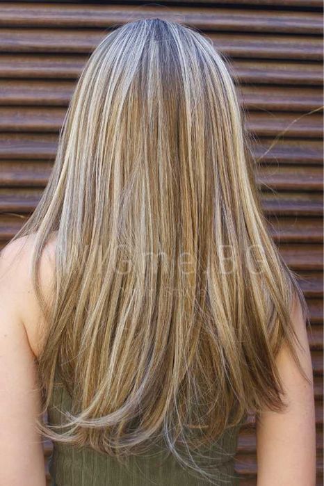 Дълга права тъмноруса лейс фронт перука Сузана