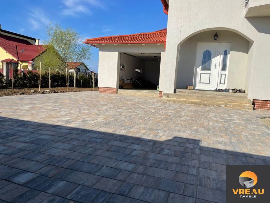 Montaj pavele, borduri, rigole