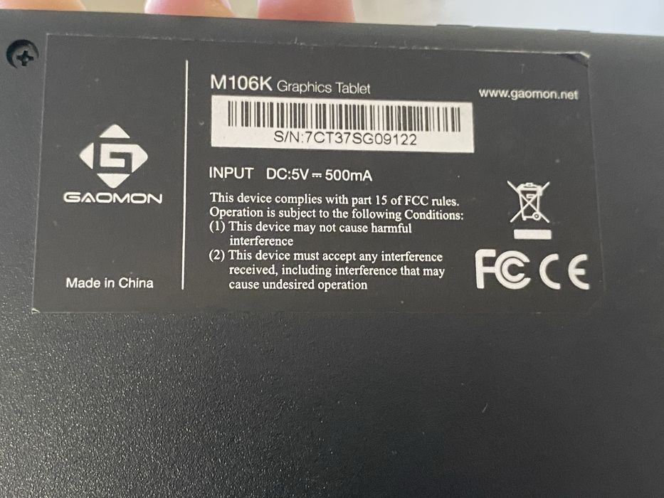 Графический планшет Gaomon tablet M106K