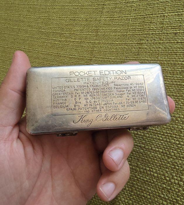 Aparat de Ras Gillette Pocket Edition Anii 1908-1910 Barbierit Classic