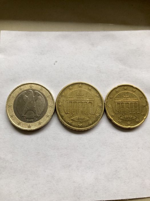 1€ , 0,50€ ,0,20€ емисия 2002 г. Германия