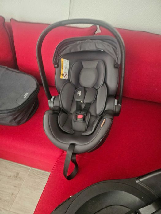 Set Britax Romer Modular  0 - 2 ANI - Scaun, Scoica, Landou, Sport, Baza Isofix Smile 5Z, Midnight Grey