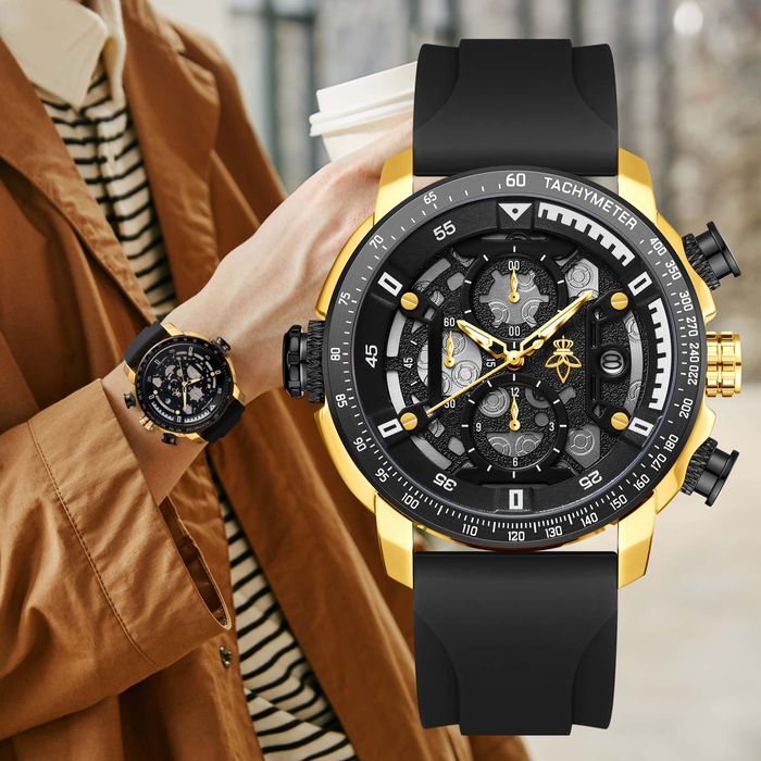 Уникален мъжки кварцов часовник