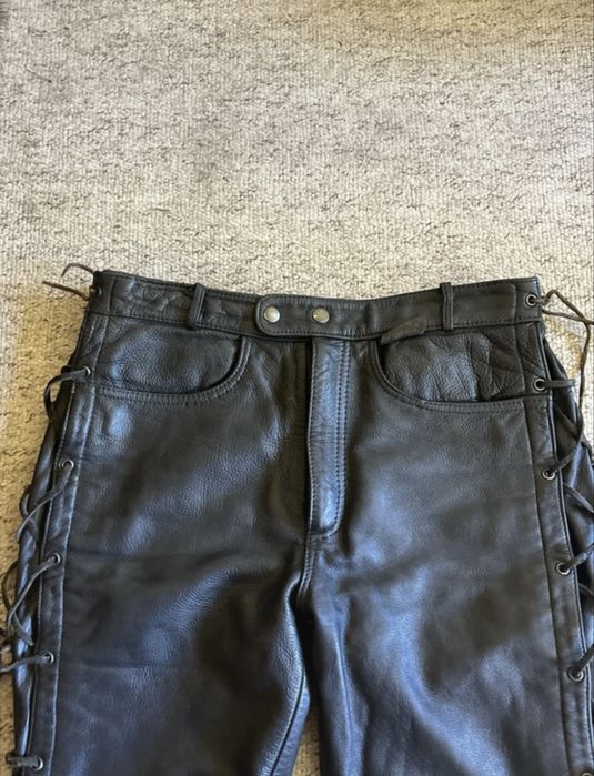 Pantaloni de piele moto Modeka