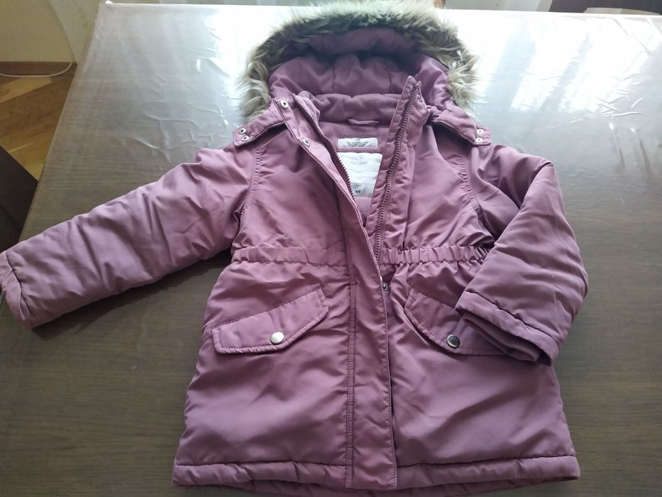 Зимна парка за момиче, 110/116, H&M
