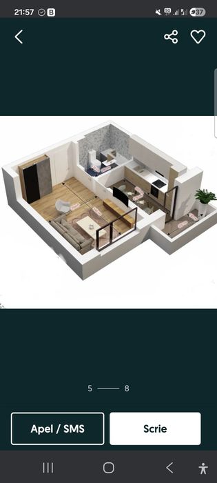 Garsoniera de inchiriat Iuliu Maniu