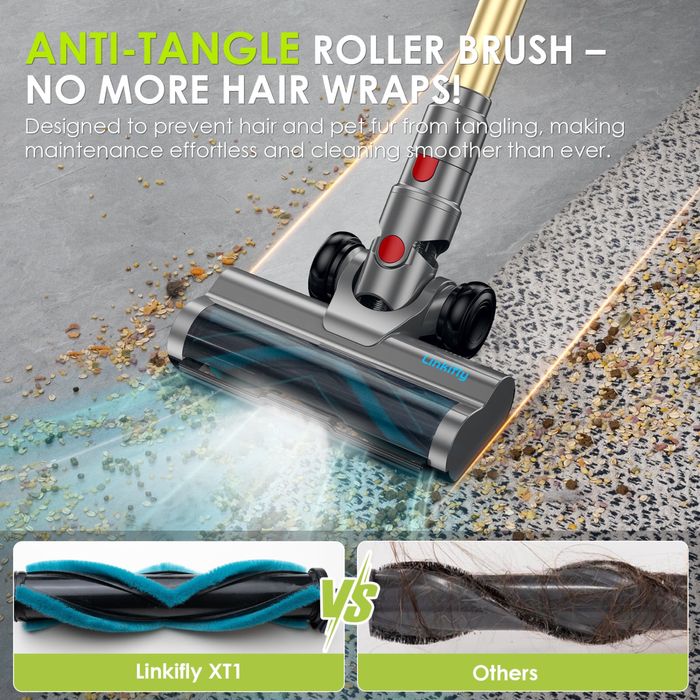 Мощна 550W безкабелна прахосмукачка Linkifly XT1