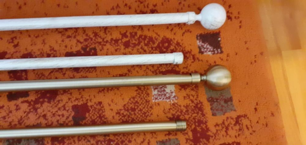 Корнизи двойни 2 броя+немски пердета