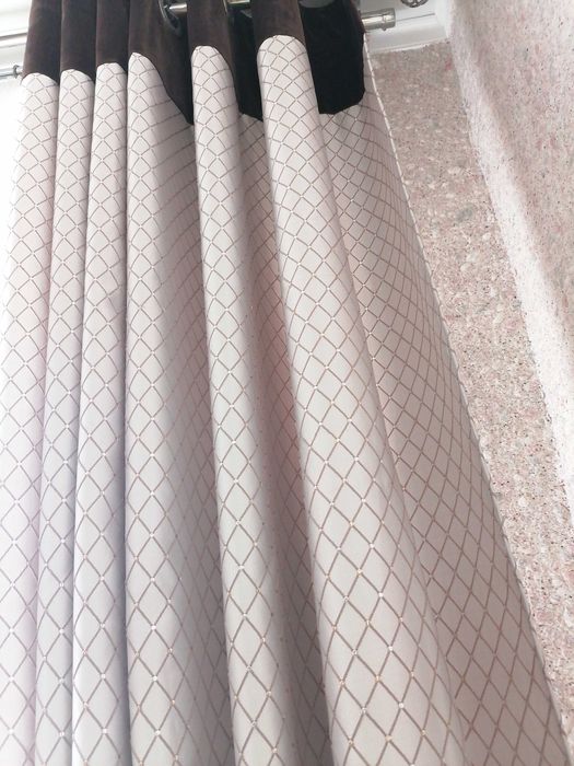Шторы + тюль + карниз + подхват