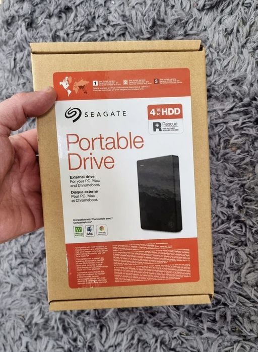 HDD / Hard Disk Portabil 4TB SEAGATE USB 3.0 pt PC, Mac, Xbox, PS5 etc