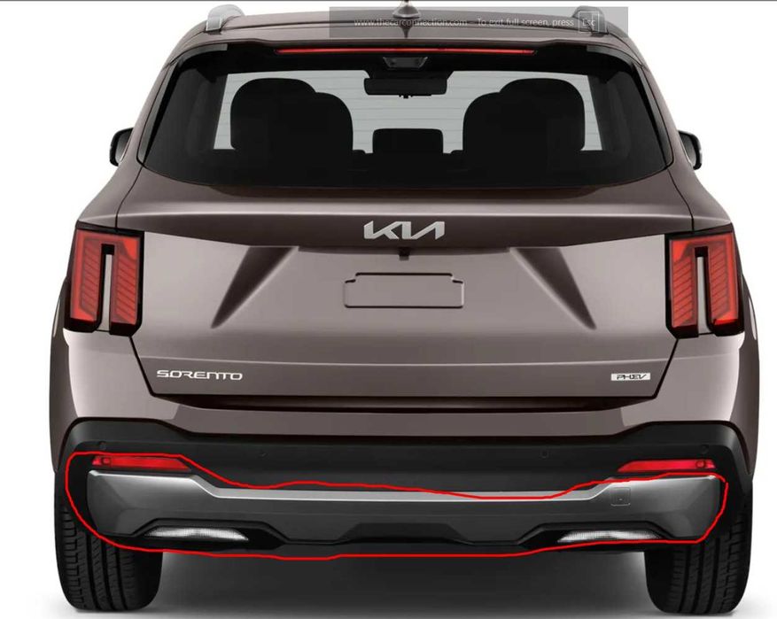Накладка заднего бампера Kia Sorento 86670P2600 киа соренто молдинг