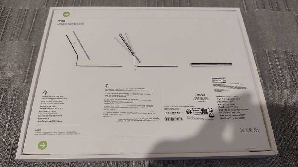 apple ipad magic keyboard model a2965 mwr03fa noua sigilata