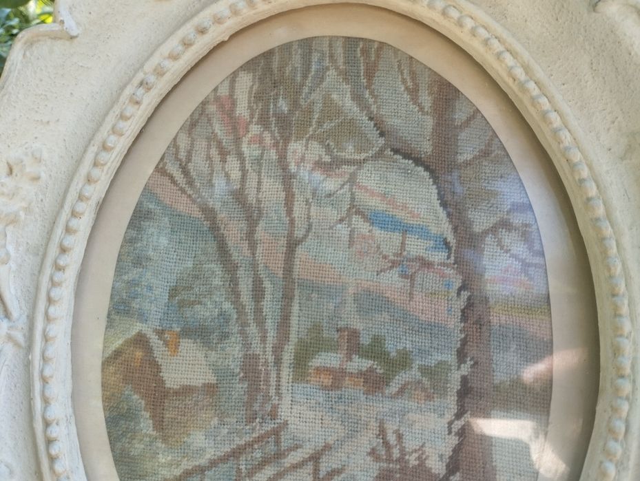 Ръчно изработен гоблен Пейзаж/Зима