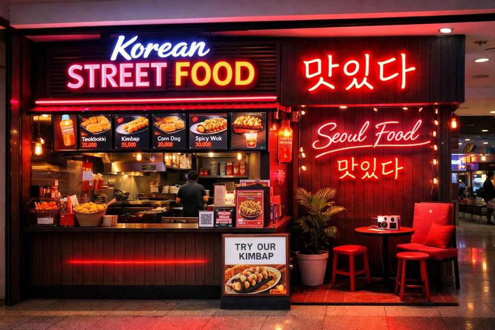 Investor kerak. Korean Street Food