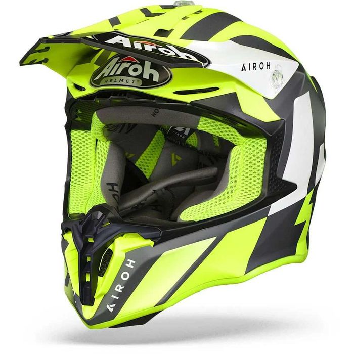 Топ Цена Мотокрос каска AIROH TWIST 2.0 LIFT Fluo  2025, XL 61-62см.