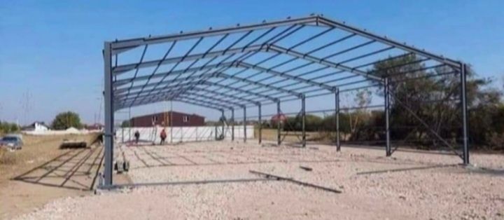 Vand hale metalice pe structuri metalice pe bază de surub(demontabile)