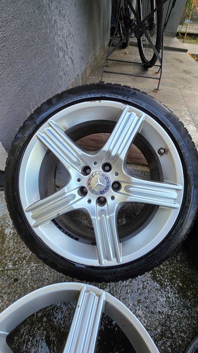 4 Jante Originale Mercedes 18" + 2 Anvelope Iarnă (E-Class, C-Class)