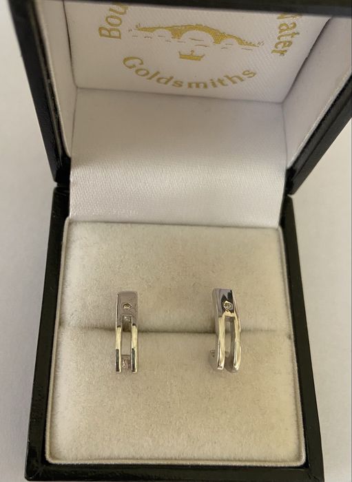 Cercei din argint cu diamant designer Hot Diamonds