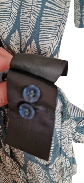 Tunica / camasa lunga din viscoza cu print frunza (femei)