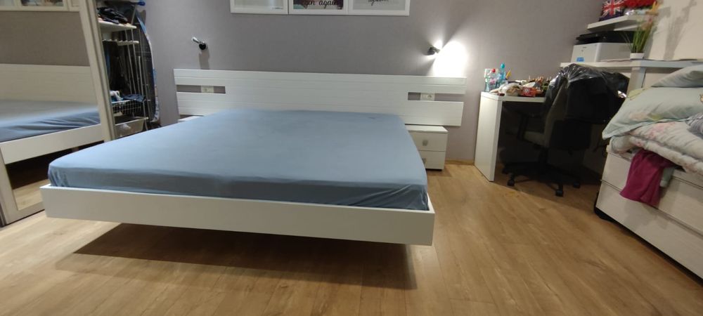 Pat metalic cu somiera