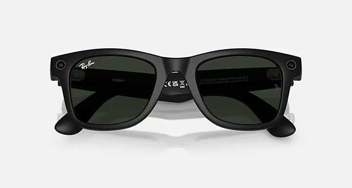 Ray-ban Meta Wayfarer Matte Black Polarized Gradient Graphite!