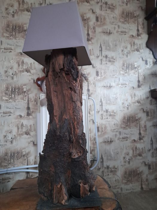 Lampadar veioza din lemn