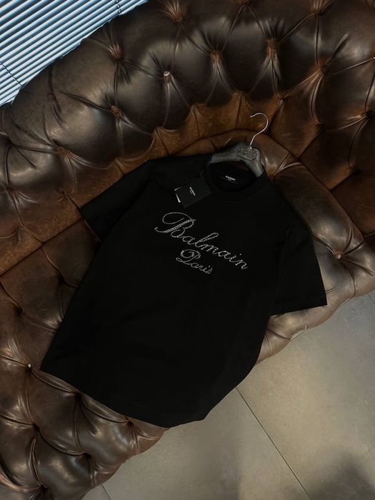 Balmain тениска — черна, размери S–XXL, нова