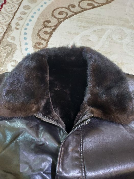Зимная куртка кожа