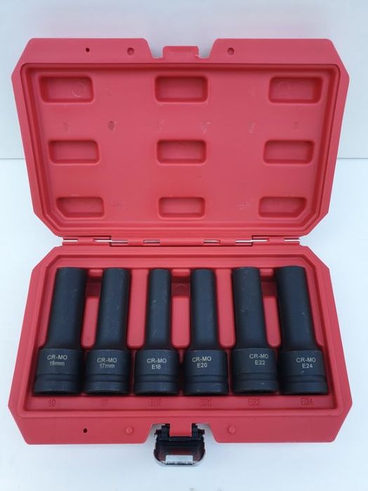 Trusa tubulare lungi de impact 3/4 12 laturi euro torx bihexagonale