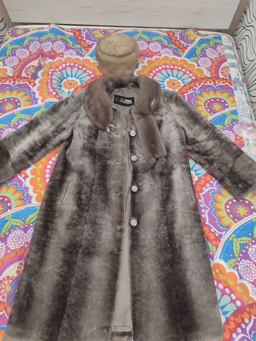 Шуба из МУТОНА длинная
