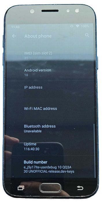 Samsung j5 2gb RAM, 16 ROM, 1 SIM