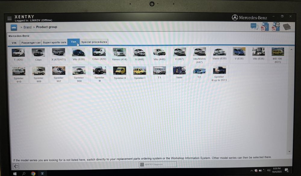 Tester/Diagnoza MERCEDES Xentry/Das la fel ca Star C3/C4/C5/C6